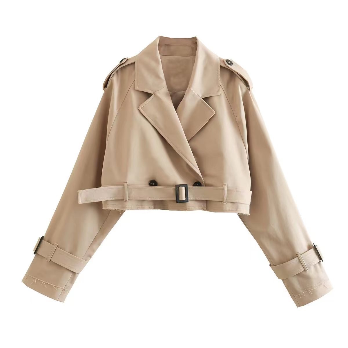 Casual Solid Trench