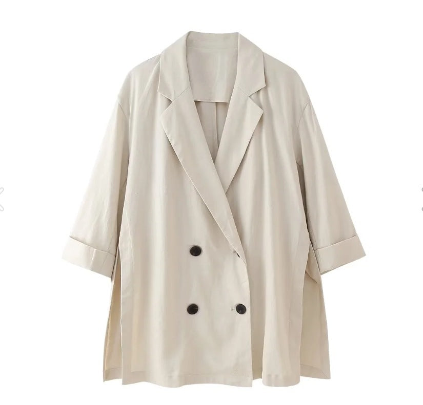 Casual Ruffled Suit