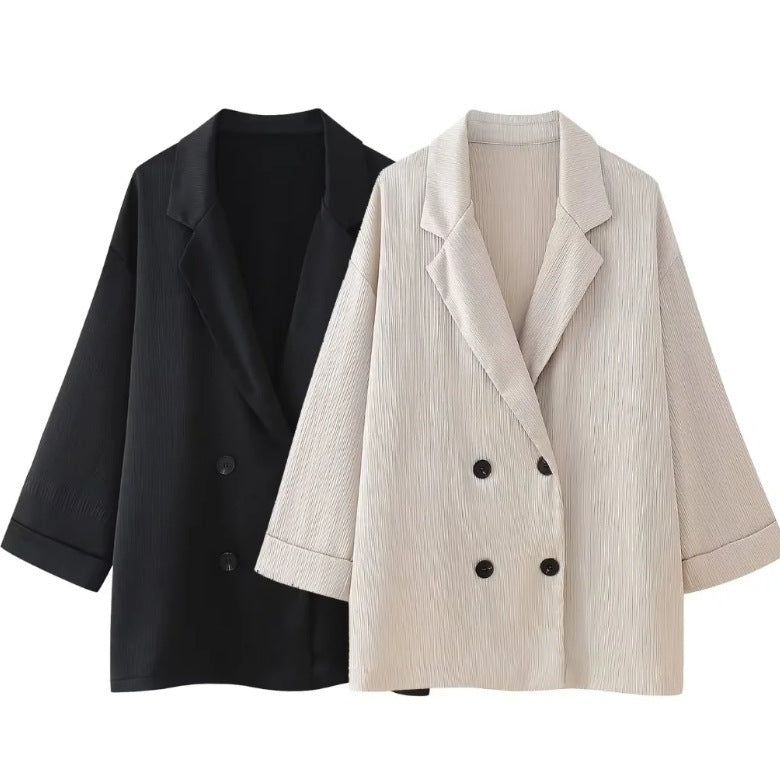Casual Ruffled Suit