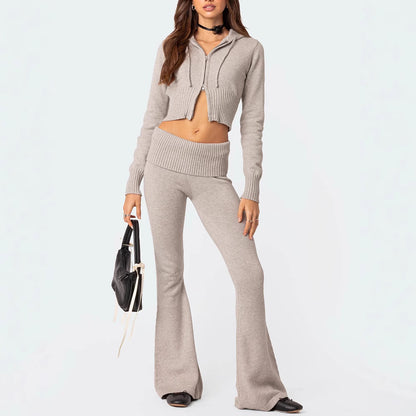 Knitted Hooded Outfit