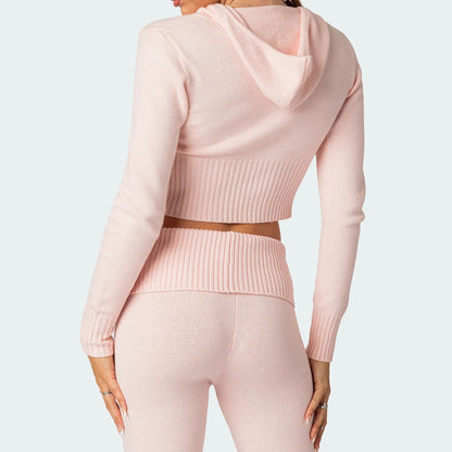 Knitted Hooded Outfit