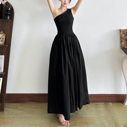 Sleeveless Shoulder Dress